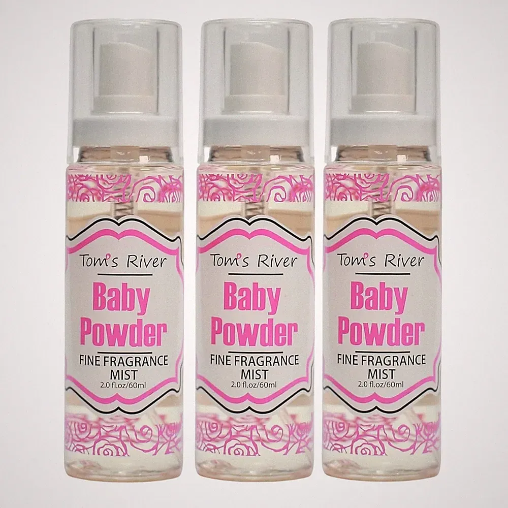 3 Pack - Perfume Body Spray Mist - Baby Powder 2oz *MADE IN USA* Brand New!!!