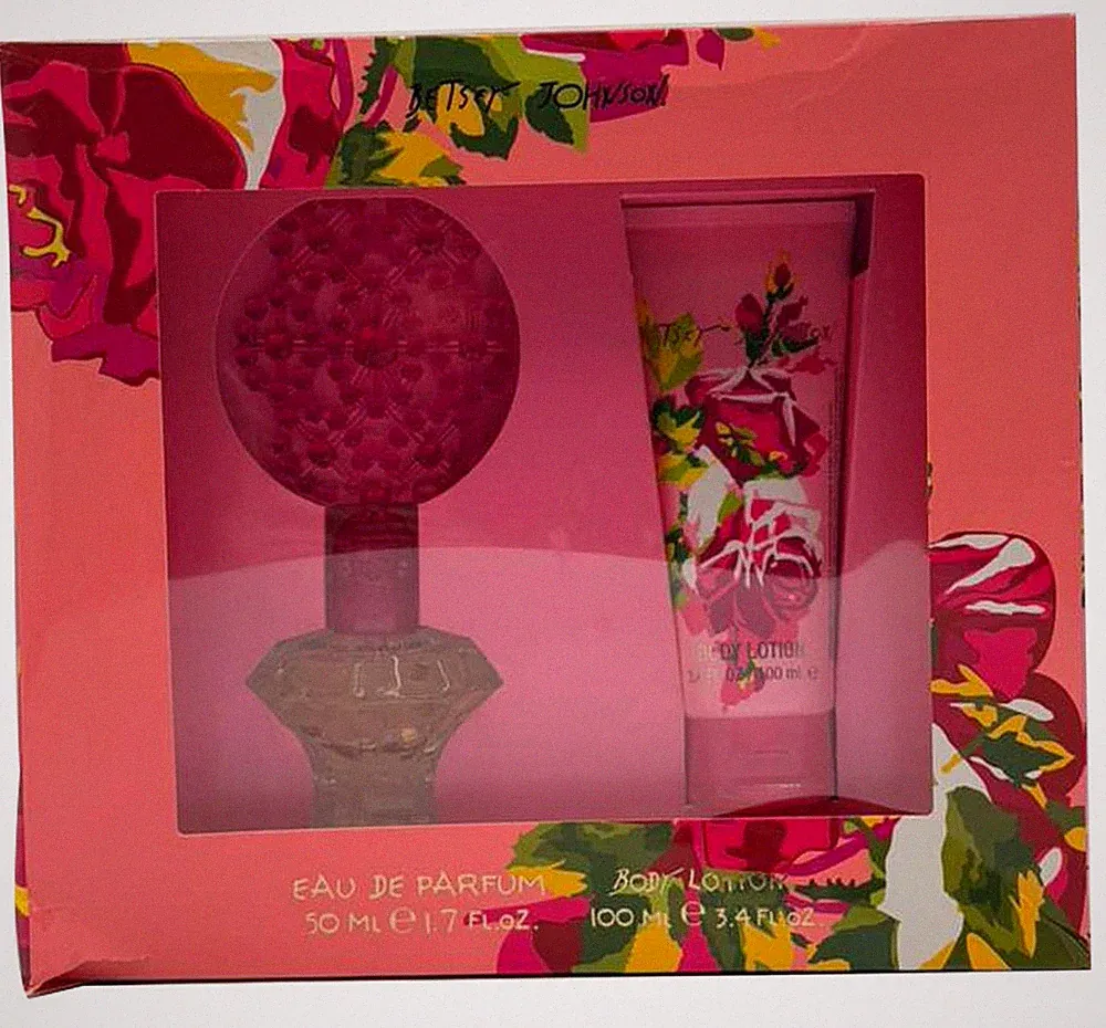 Betsey Johnson Perfume 2pc Set -1.7 oz EDP Spray+3.4 oz Lotion