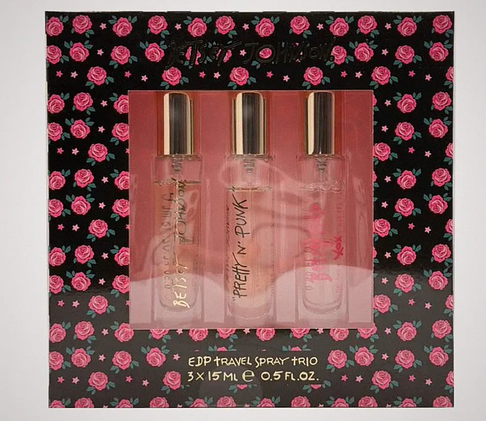 Betsey Johnson Perfume 3pc Set 0.5 oz EDP Spray Betsey + More