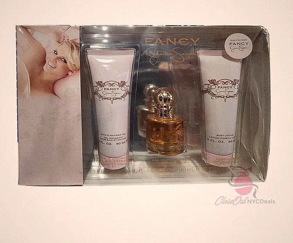 Jessica Simpson Fancy Perfume 3 PC Gift Set -1.0 oz EDP Sp+3.0 oz B/Lotion+S/Gel