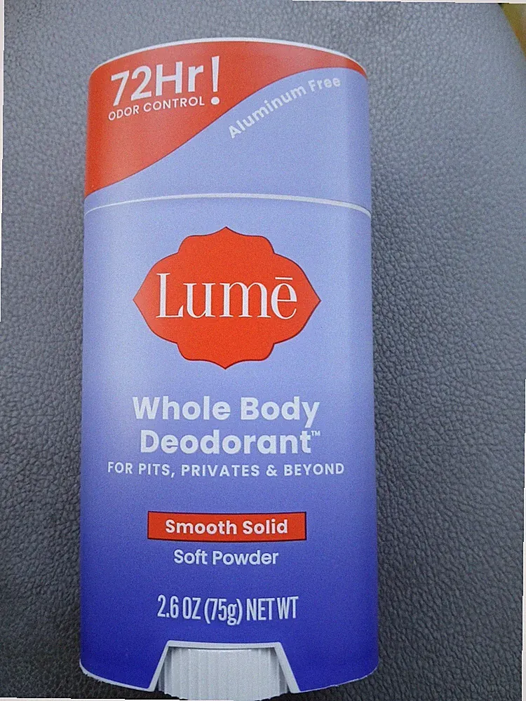 Lume Whole Body Women's Smooth Solid Deodorant Soft Powder Scent 2.6 oz