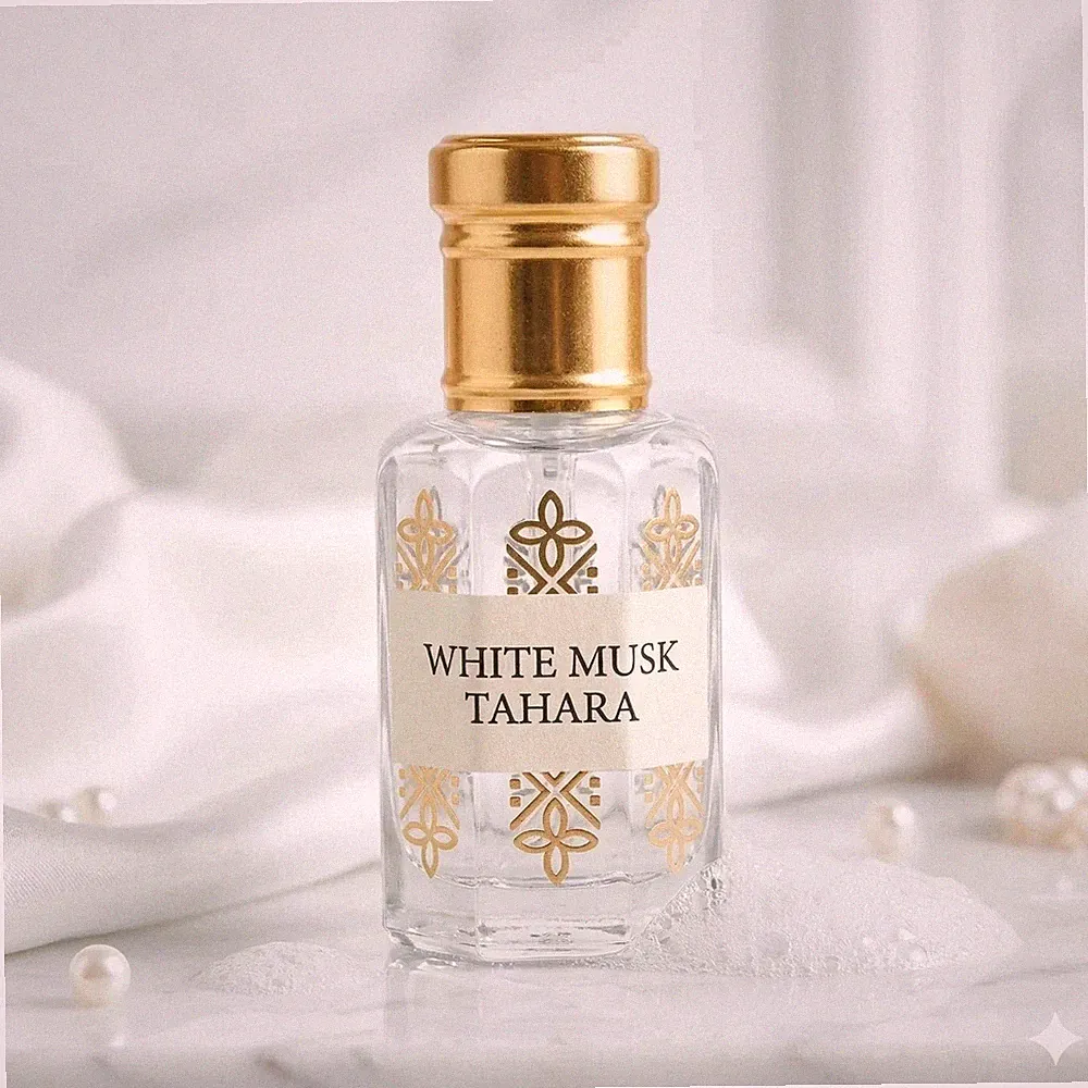 White Musk Tahara Attar - Thick Creamy Perfume Oil - Fresh Powdery Soap Scent