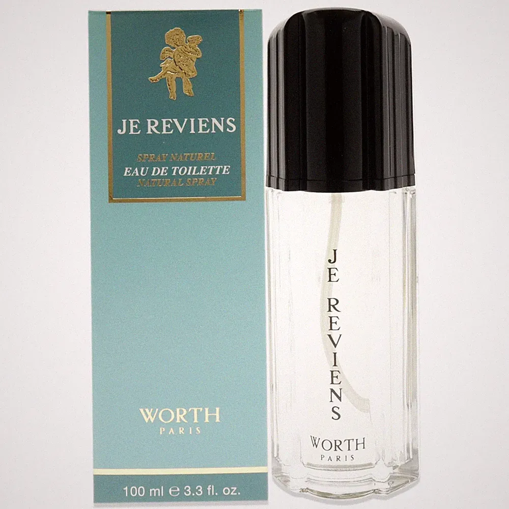 Worth Je Reviens Eau De Toilette Spray 3.3oz for Women Timeless Powdery Elegance