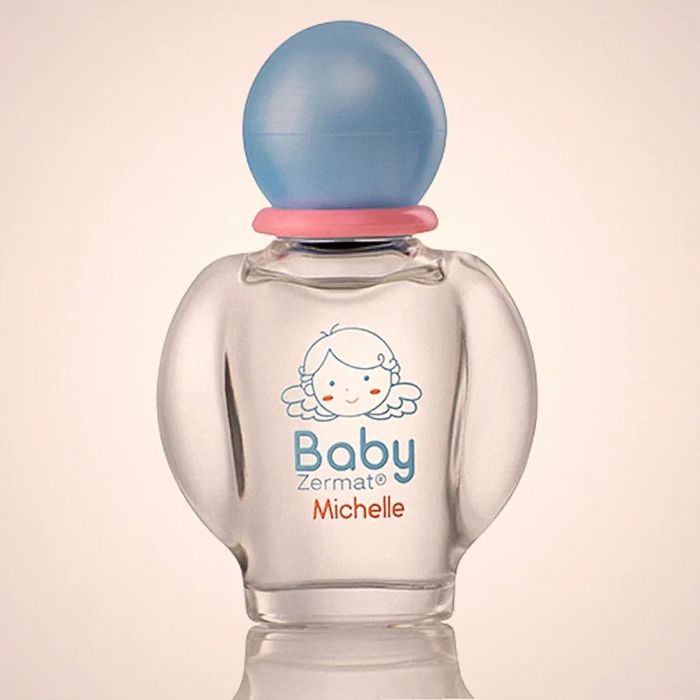Zermat Michelle Baby Cologne, unisex powdery-floral scent perfume for babies